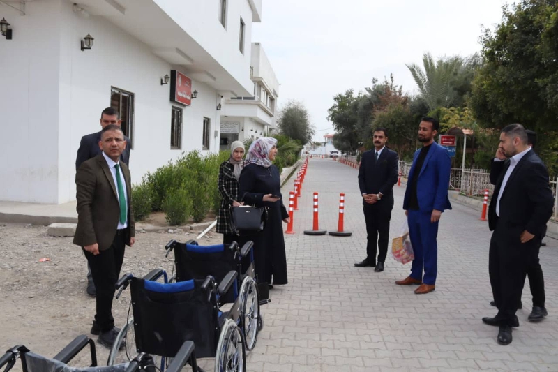 نظمت كلية الإعلام زيارة تطوعية إلى مستشفى الأطفال التأهيلي